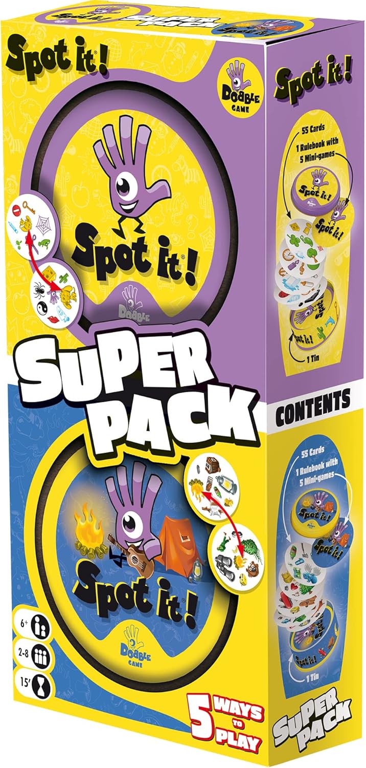 Juego De Mesa Spot It Super Pack 2 Familia