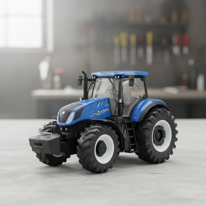Tractor A Escala Massey Ferguson azul