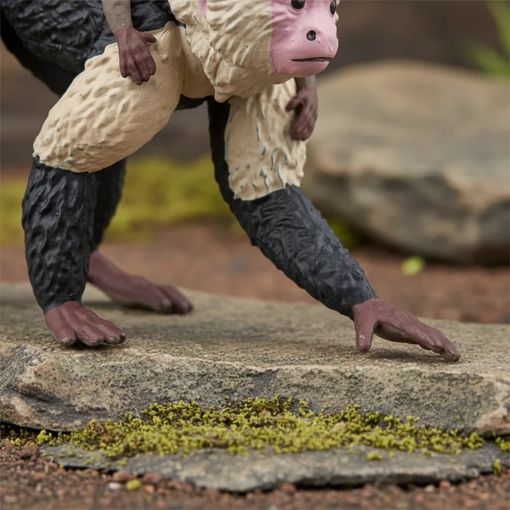 Figura Mono Capuchino Pintada A Mano papo