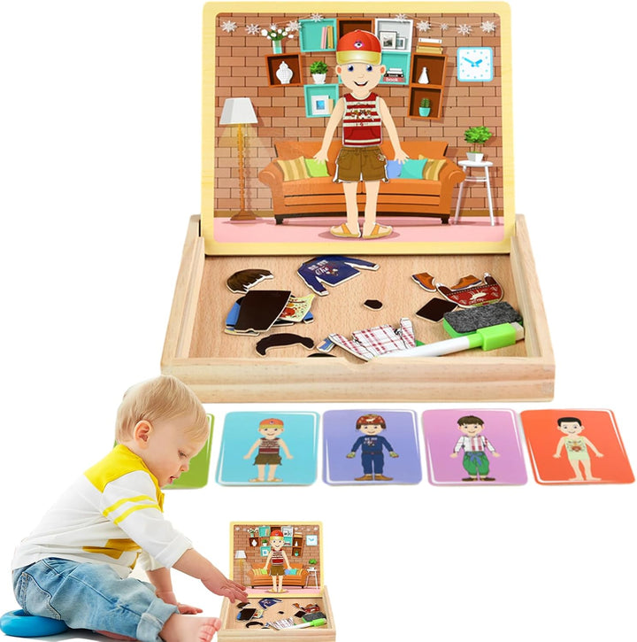 Juego Vistiendo Personajes Magnéticos Niños