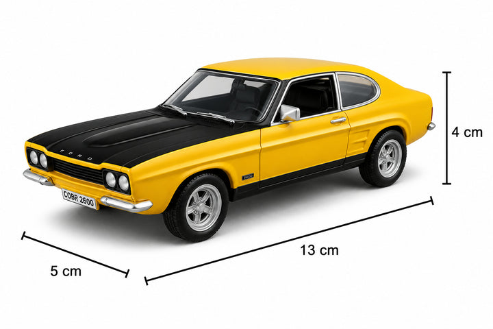 Carro Coleccionable A Escala 1:32 Ford Capri Rs2600 Amarillo