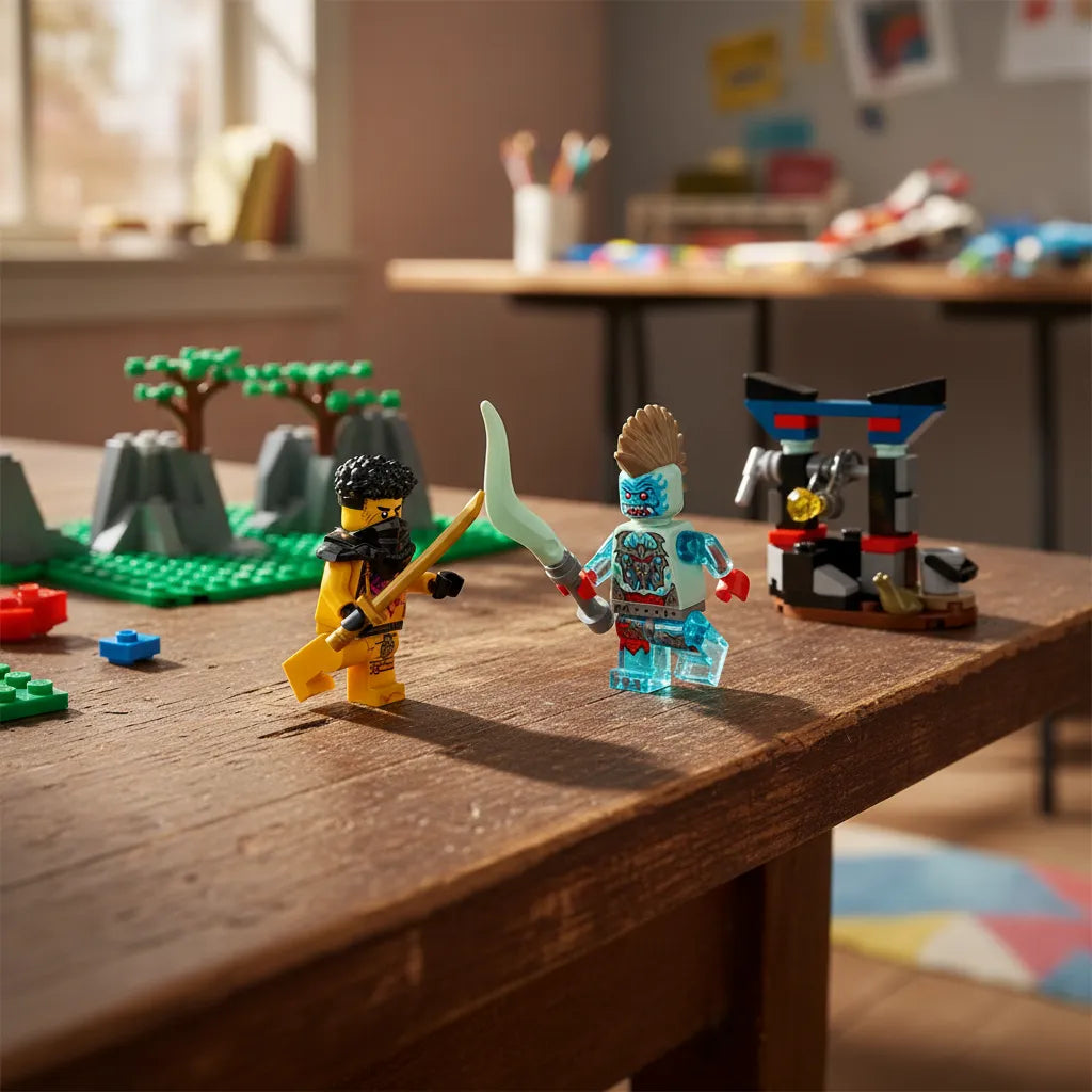 Juego Construcción Lego Original Batalla De Arin Vs Dragonido