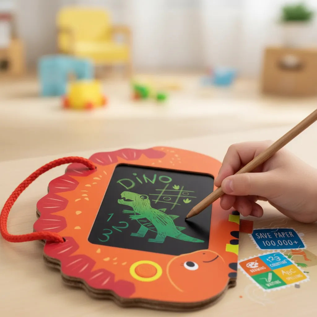 Juego Didáctico Pizarra Mágica Dinosaurio Para Niños