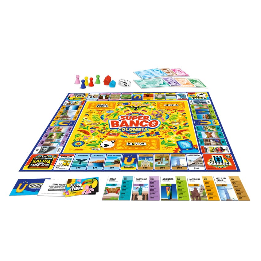 Juego De Mesa Super Banco Colombia Niños