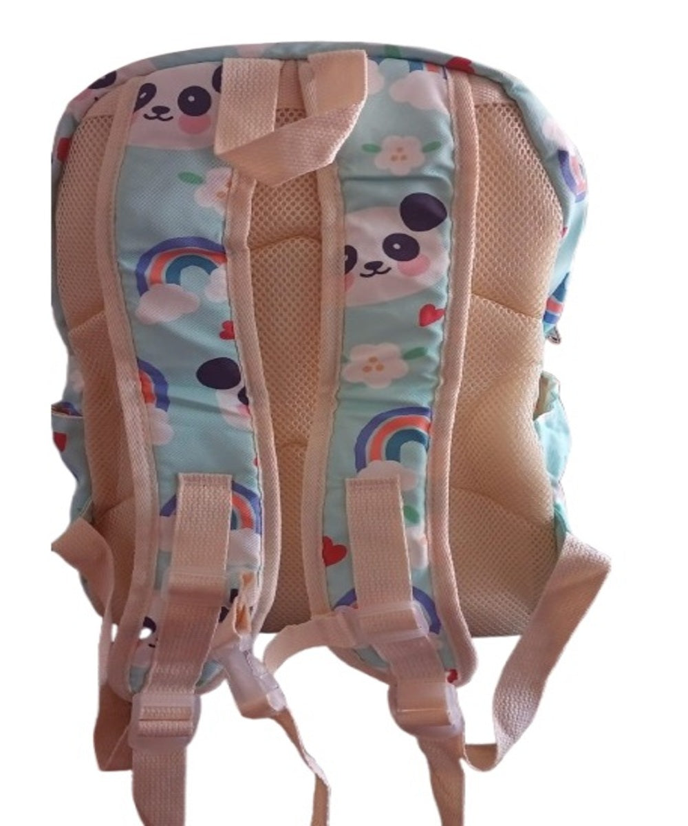 Mochila De Panda Con Estampado De Arcoíris Niños