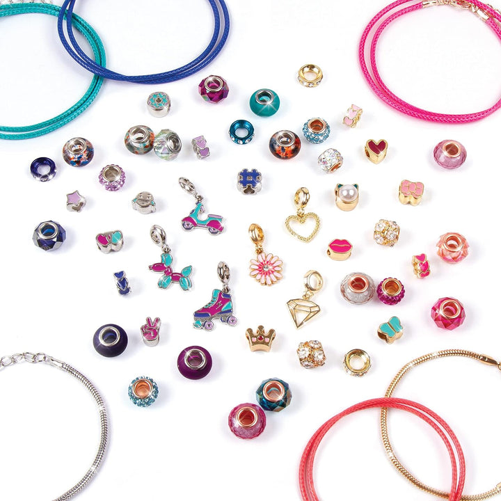 Set Pulseras Con Dijes Decorativas 56 Piezas Niñas
