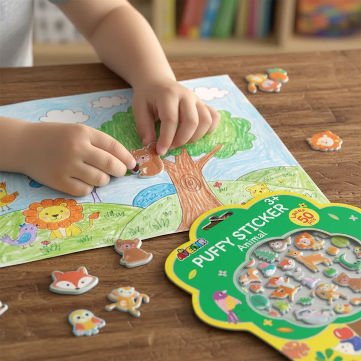 Juego De Stickers Animales Para Niños