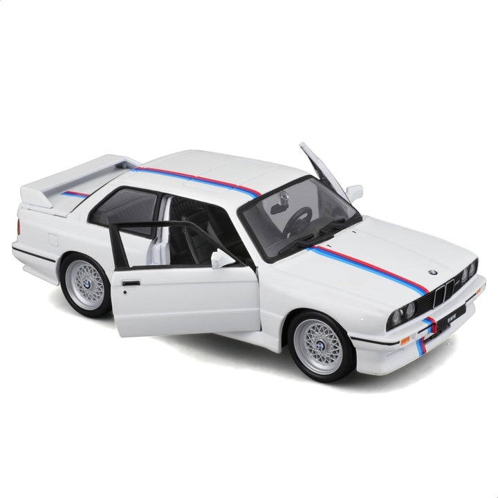 Carro Coleccionable 1:24 Bmw M3 (e30) 1988 Blanco