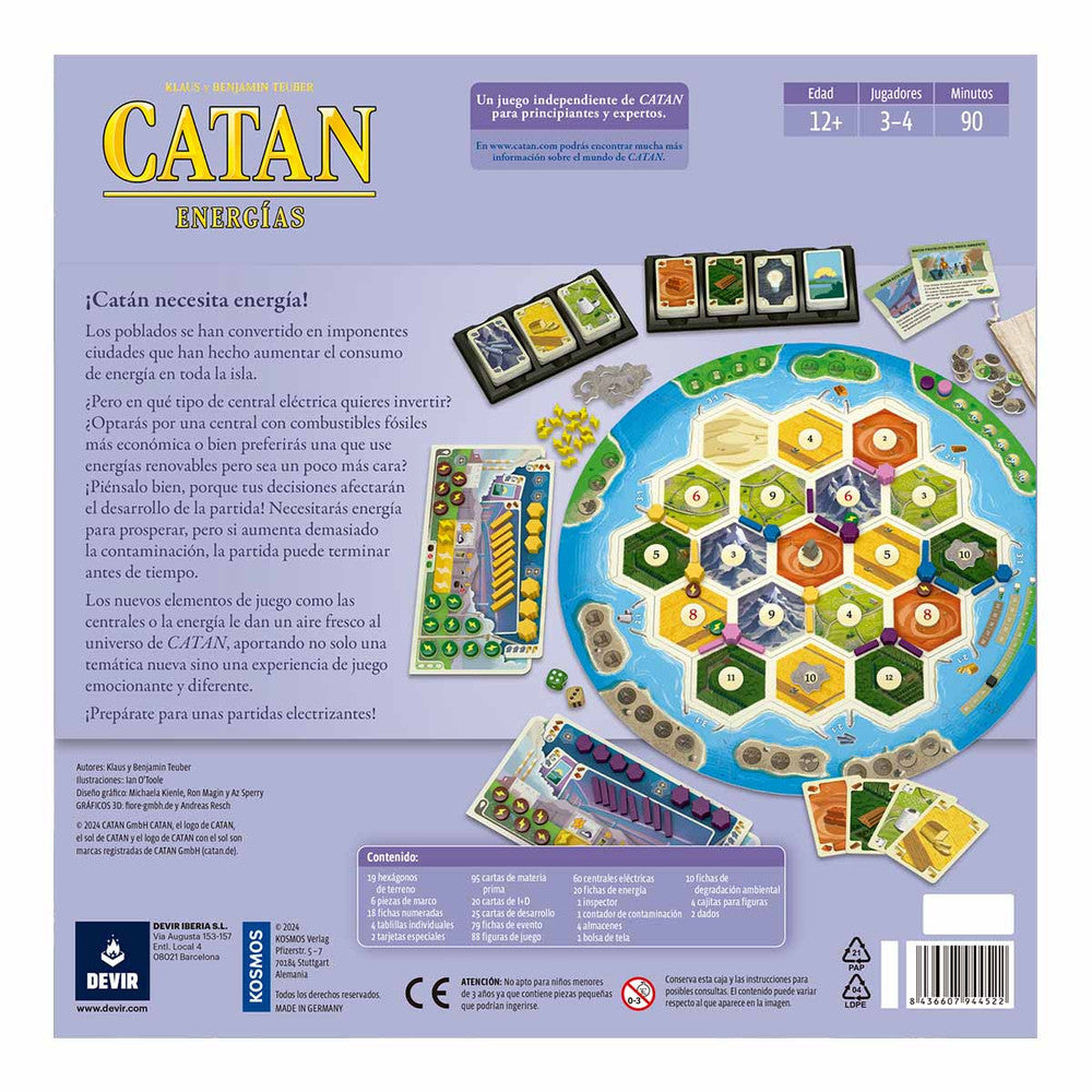 Juego De Mesa Catan Energías Devir Adultos