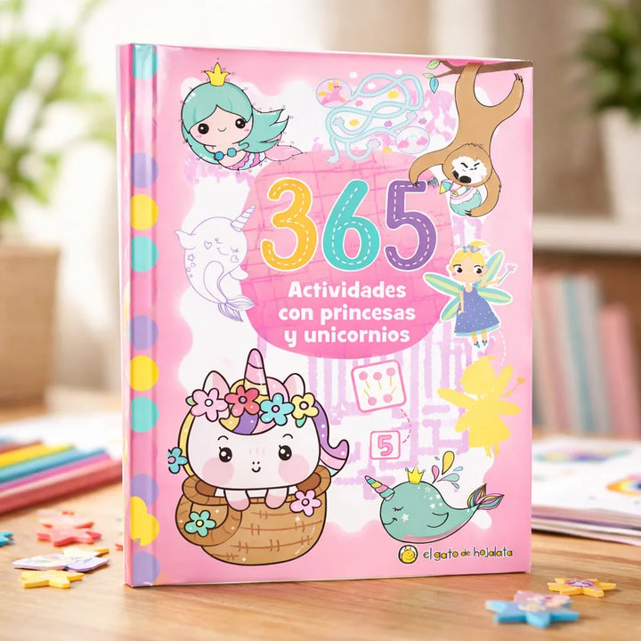 Libro 365 Actividades Pricesas Y Unicornios Niños