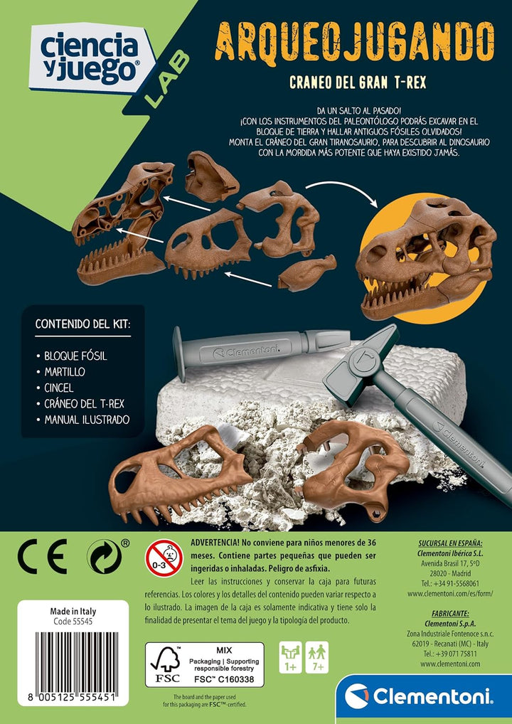 Juego Cráneo Gigante T-rex Para Niños