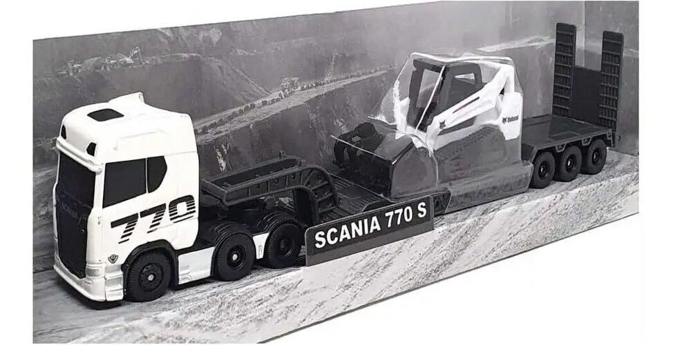 Camión a escala plataforma Scania 770s