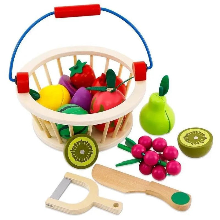 Juego Didáctico De Frutas Para Cortar Para Niños