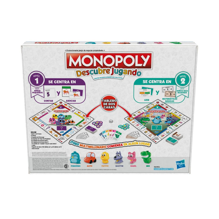 Juego De Mesa Monopoly Descubre Jugando Niños