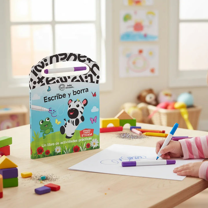 Libro Didáctico Escribe Y Borra Baby Einstein Para Niños