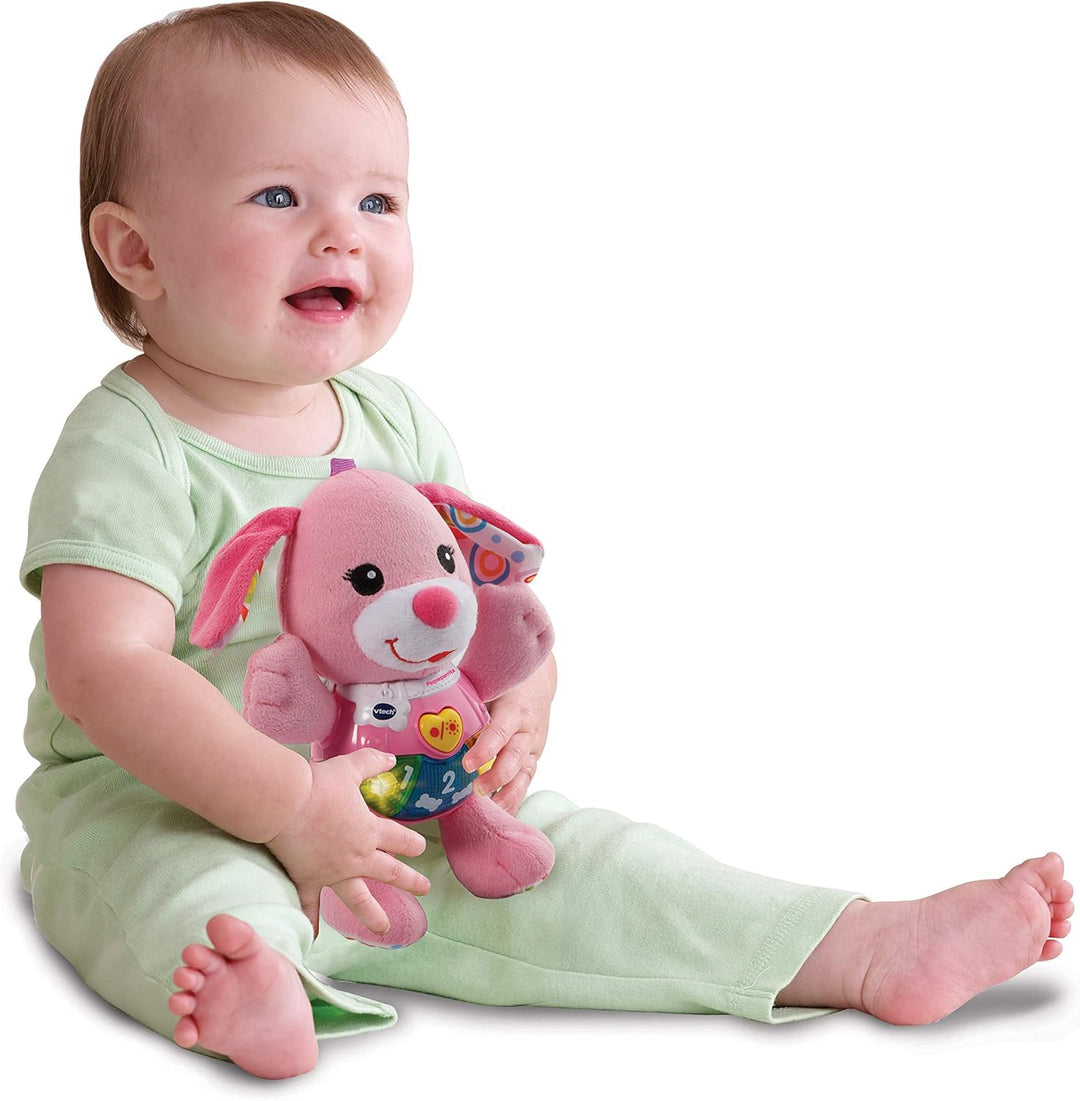 Juguete Bebé Peluche Perrita Luces Sonido