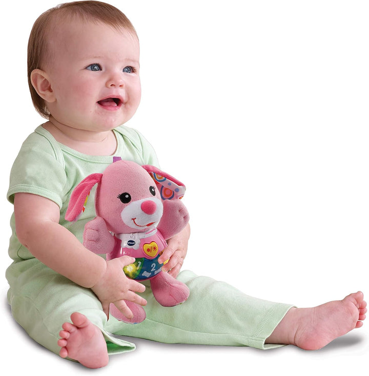Juguete Bebé Peluche Perrita Luces Sonido