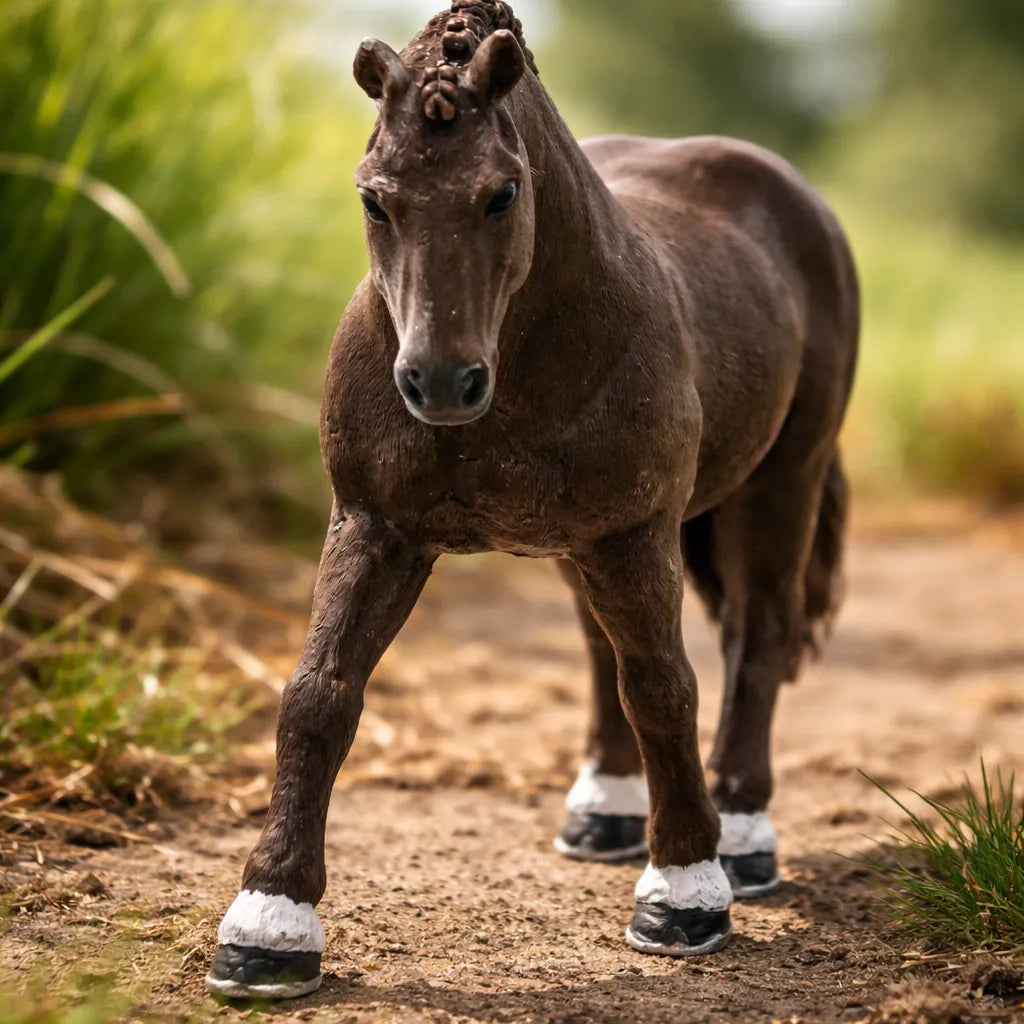 Figura Coleccionable Caballo Alemán Pintada A Mano