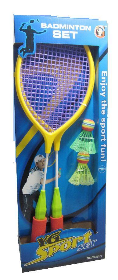 Juego De Bádminton Con Raquetas Y Pelotas Niños