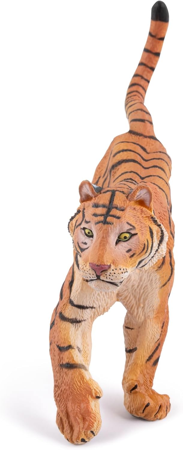 Figura Tigre Corriendo Pintada A Mano Papo