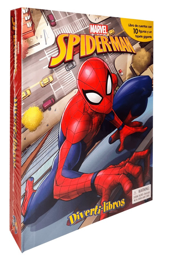 Libro Infantil Spiderman 10 Figuras Y Tapete