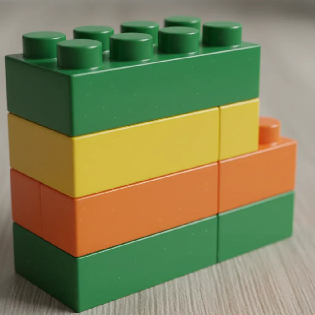 Juego Mega Bloques Construcción 47 Piezas Para Niños