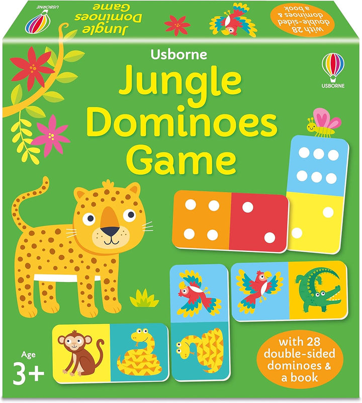 Juego Y Libro Didáctico Domino Jungla Para Niños