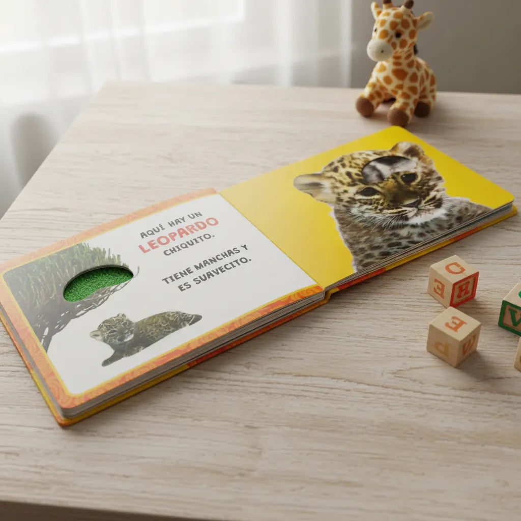 Libro Infantil Texturas Animales De La Sabana