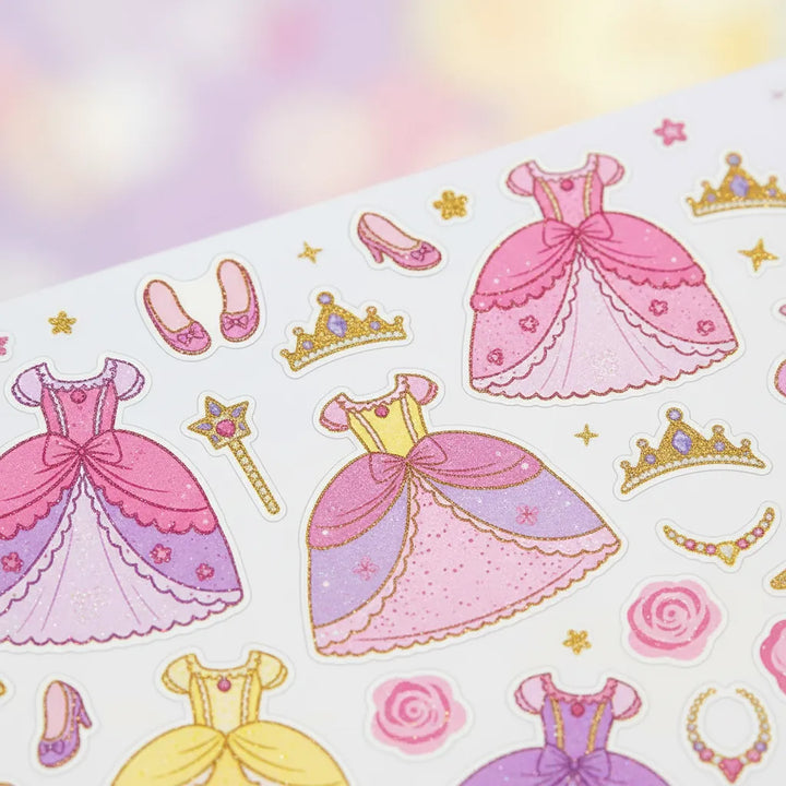 Libro Pequeñas Princesas Con Stickers Para Vestir Para Niños