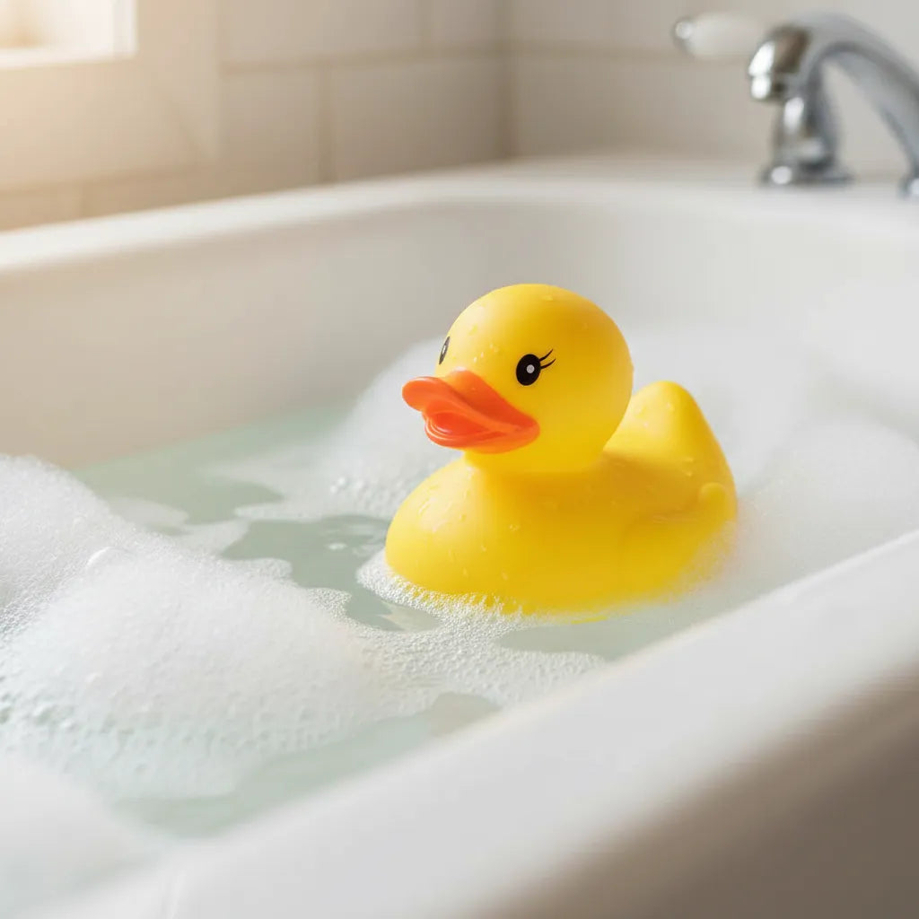 Juguete Patito De Baño Amarillo Infantino Para Bebés Niños