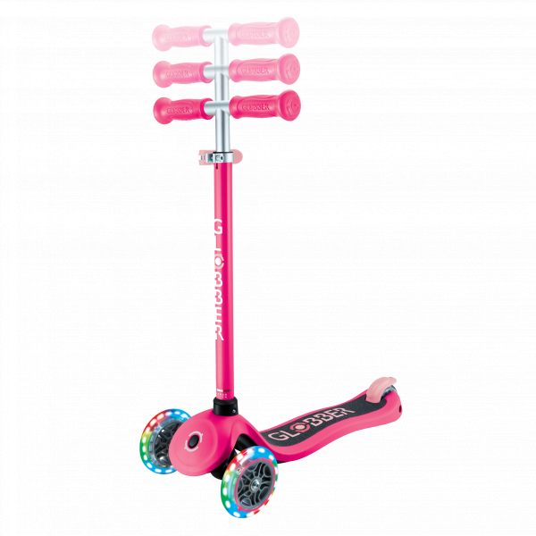 Patineta Primo Lights Fucsia Luces Led Para Niños