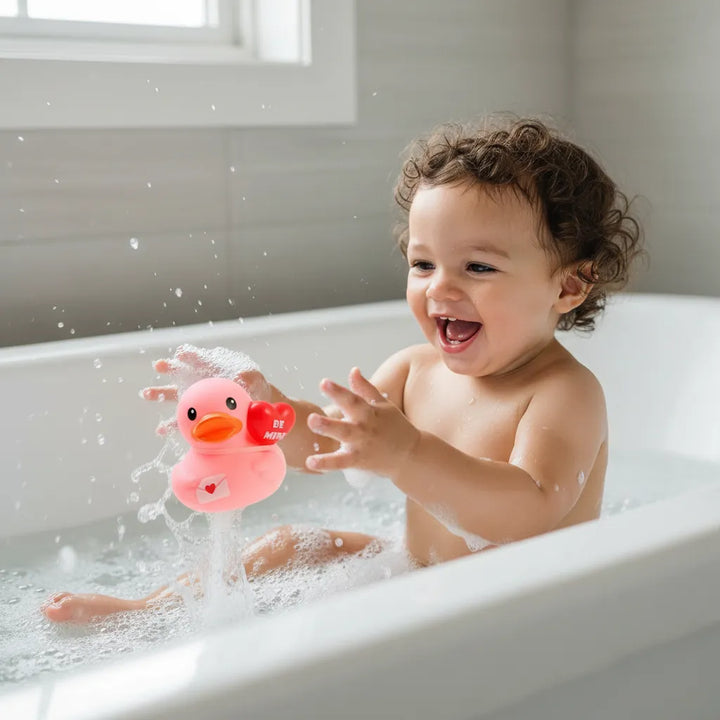 Juguete Patito De Baño Globo De Corazón Para Bebés Niños