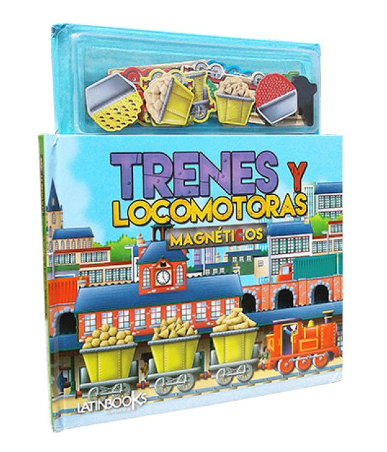 Libro Trenes Y Locomotoras Magnéticos Para Niños