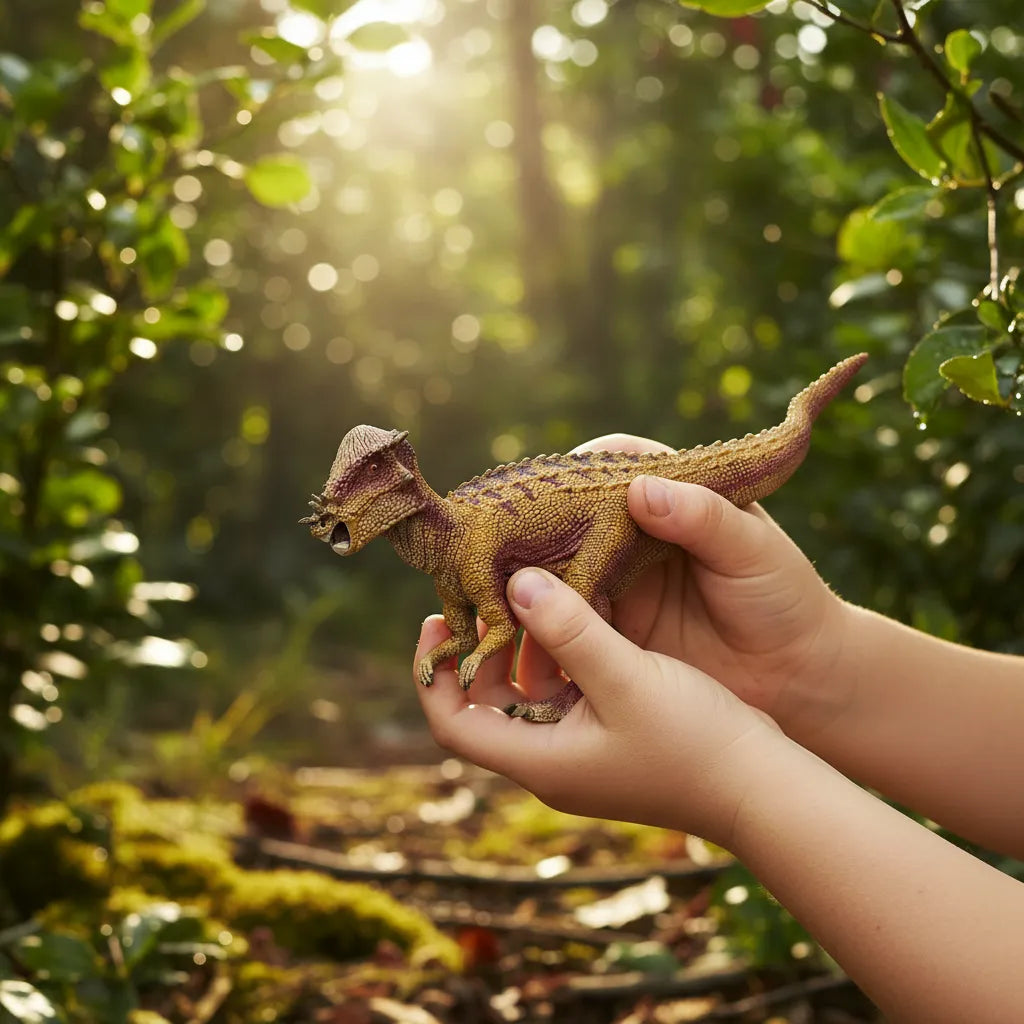 Figura Dinosaurio Paquicefalosaurio Pintada A Mano