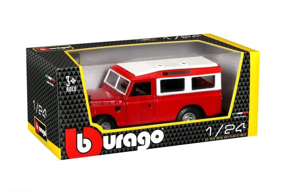Carro Coleccionable 1/25 Land Rover Series II Rojo