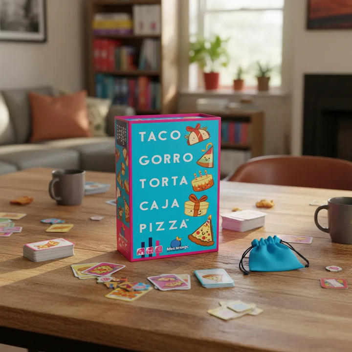 Juego De Mesa Taco Gorro Torta Caja Pizza