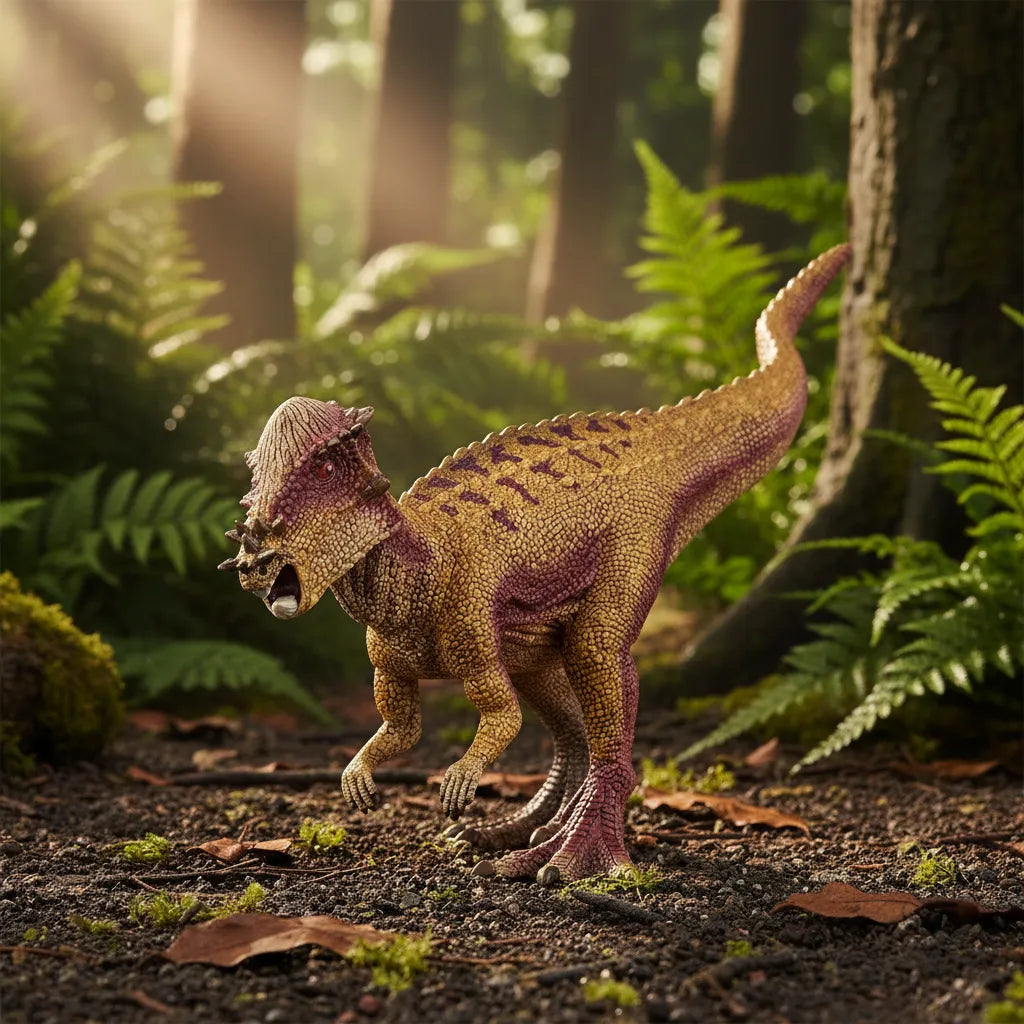 Figura Dinosaurio Paquicefalosaurio Pintada A Mano