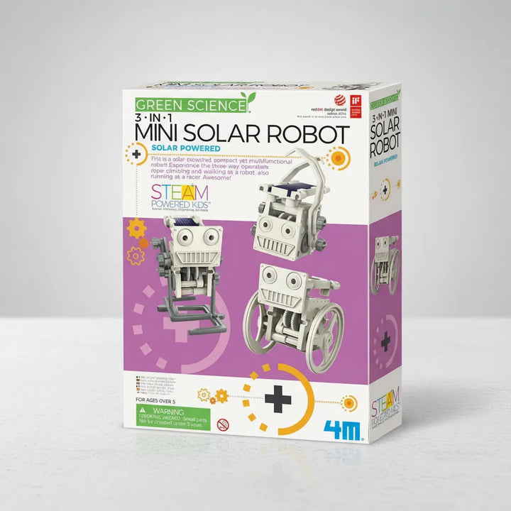 Experimento Mini robot solar 3 en 1 niños