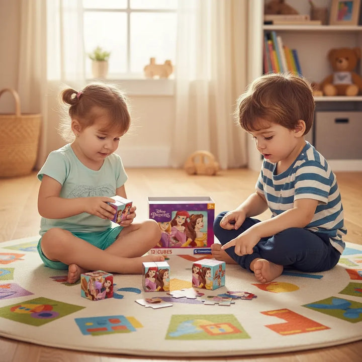 Rompecabezas Cubos Princesas Disney Clementoni Para Niños