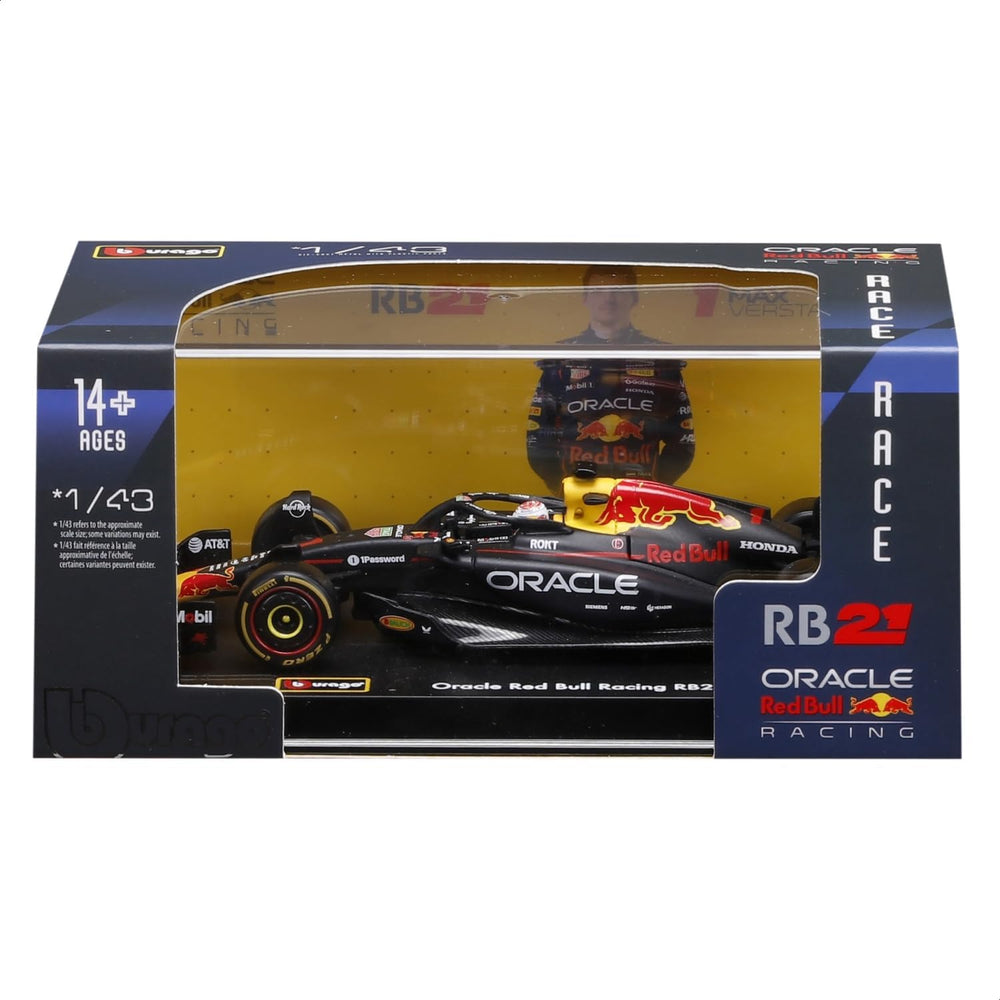 Carro Escala Race Formula Red Bull Rb21 w/helmet
