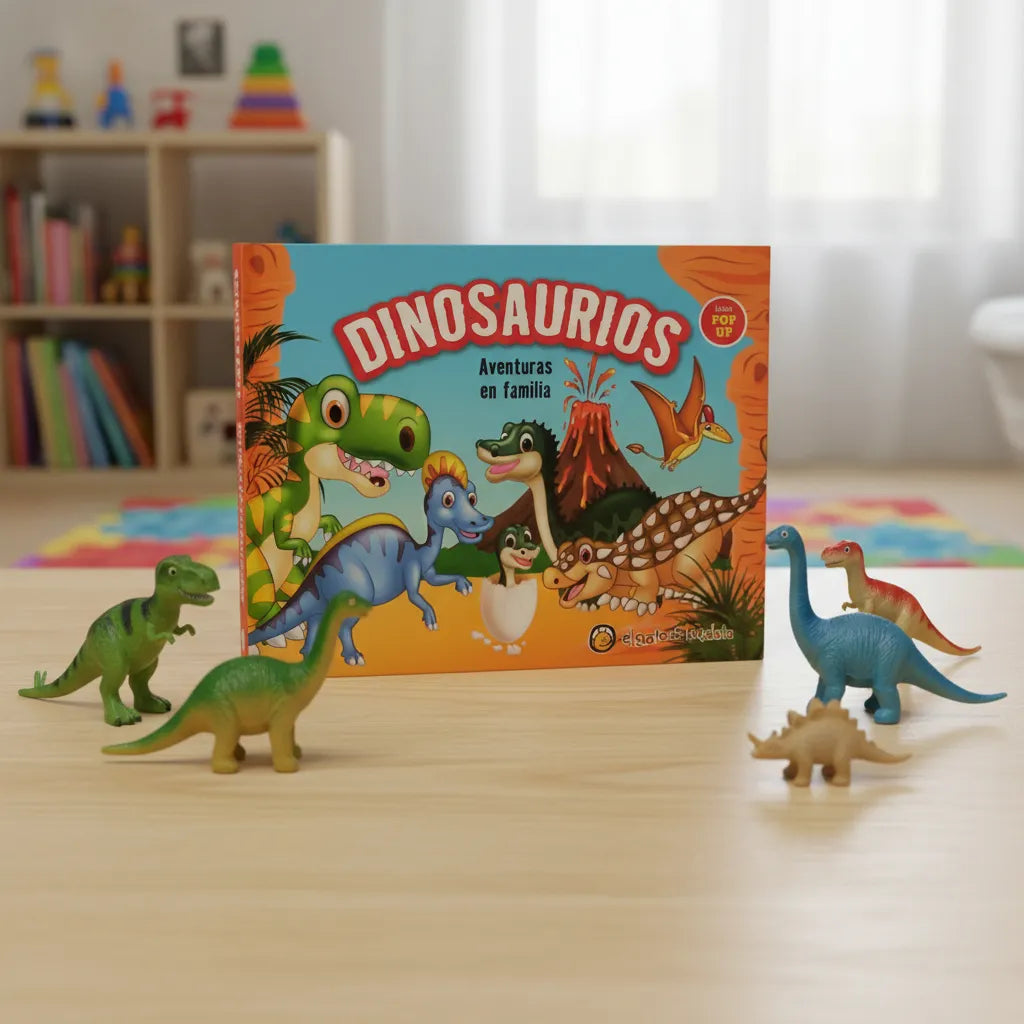Libro Infantil Pop Up Dinosaurios Aventura Familiar