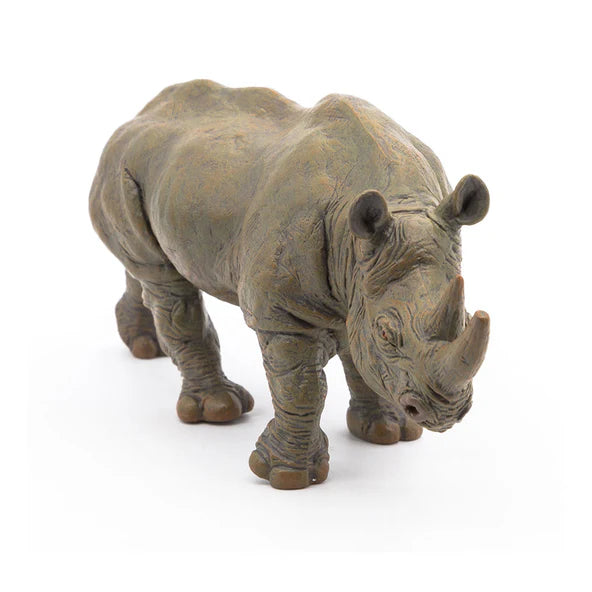 Figura Coleccionable Rinoceronte Pintada A Mano