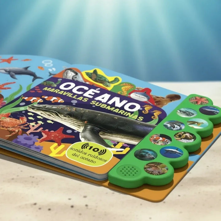Libro de Sonidos Océano Maravillas Submarinas Lexus Para Niños