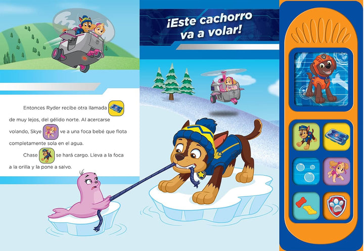 Libro interactivo 7 botones Patrulla Canina Para Niños