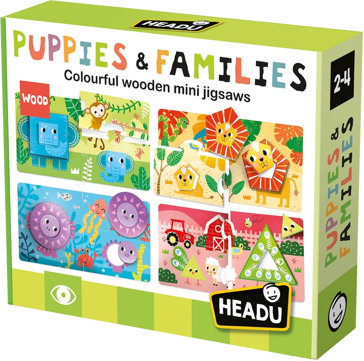 Puzzle Educativo de Madera Parejas de Animales Para Niños
