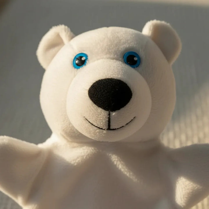 Títere Educativo para Manos Oso Polar Para Niños