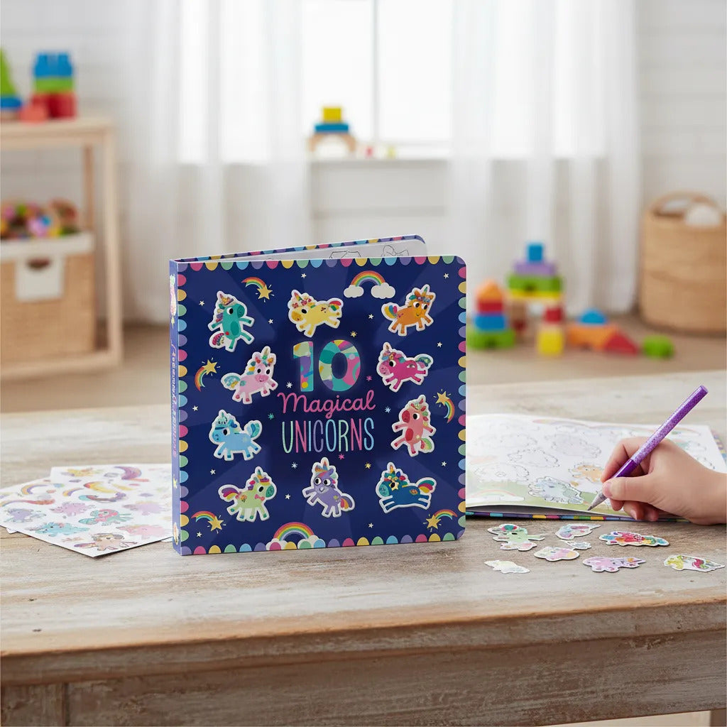 Libro Educativo Camiones Construcción Con Stickers Para Niños