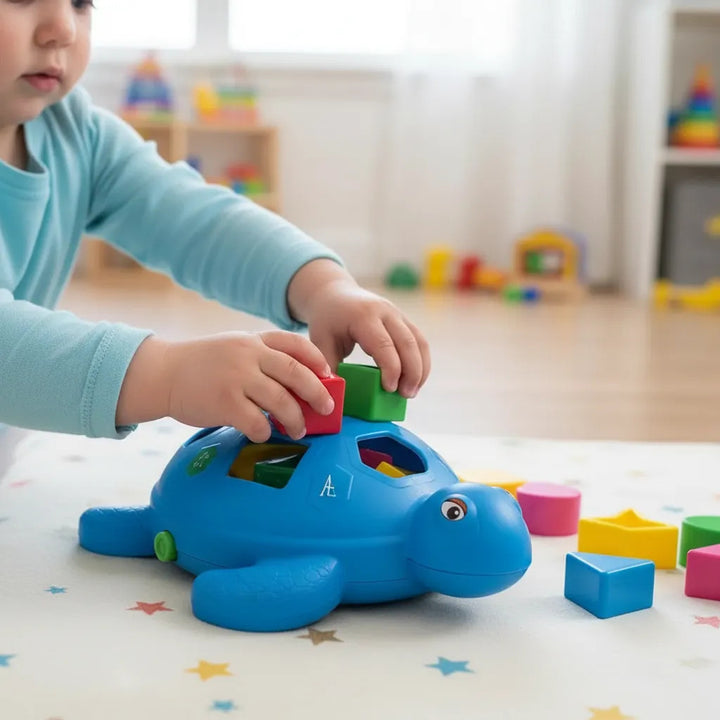 Juego Didáctico Tortuga Marina Formas Encajables Para Niños