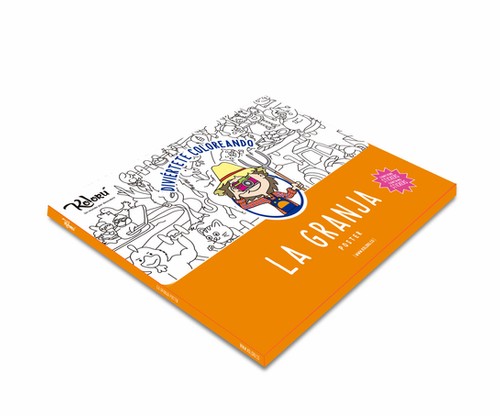 Póster para colorear La granja + stickers