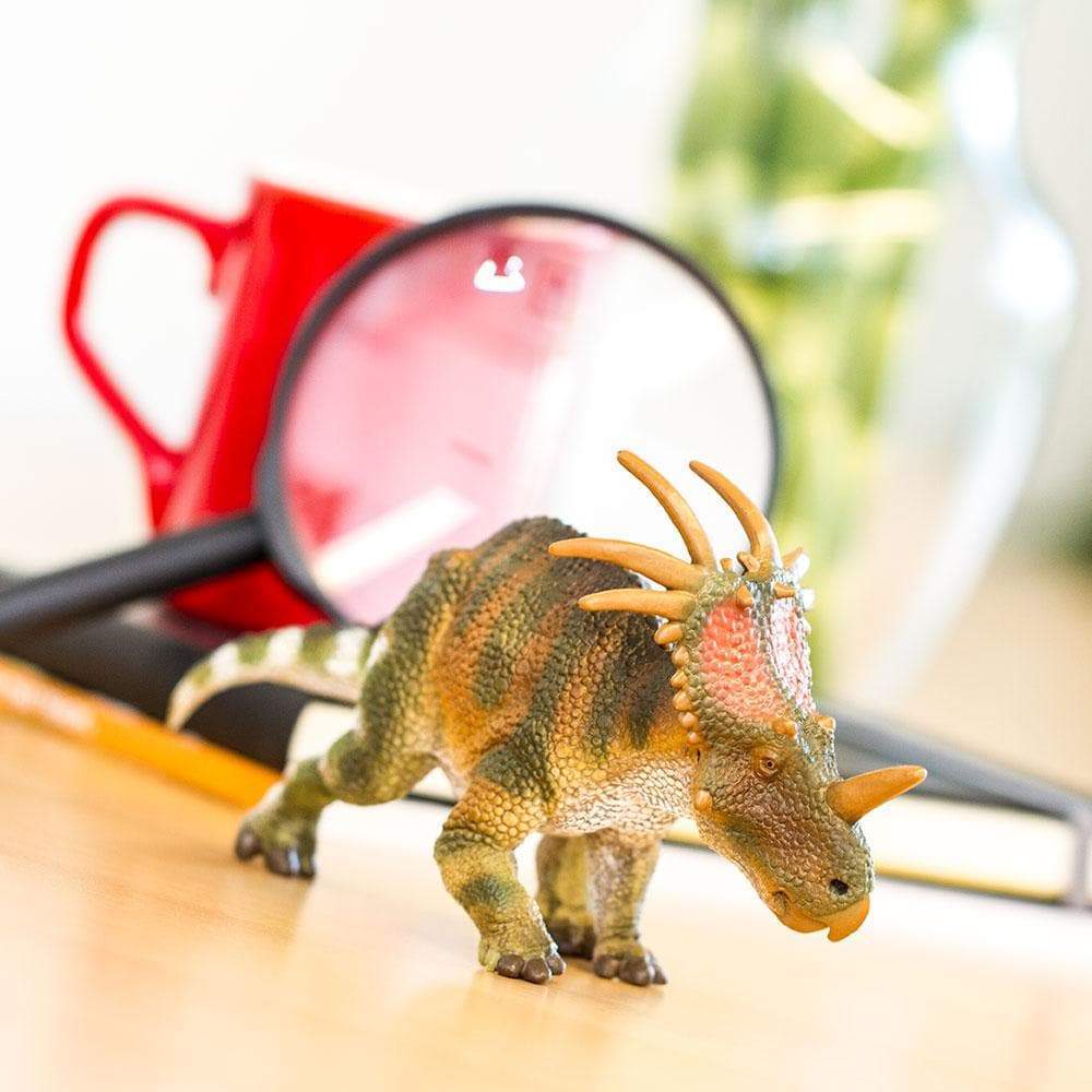Figura Dinosaurio Styracosaurus Pintado a Mano